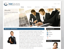 Tablet Screenshot of nize-solutions.com